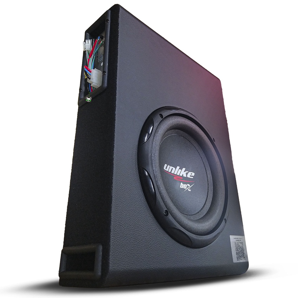Caixa de Som Amplificada Slim Sub Grave 200w 4 Ohms 8 Polegadas Unlike