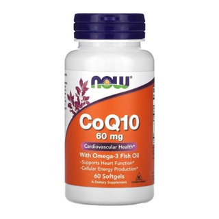 Coenzima CoQ10 60mg e Omega-3 Now Foods 60Soft Importado em Oferta na Shopee