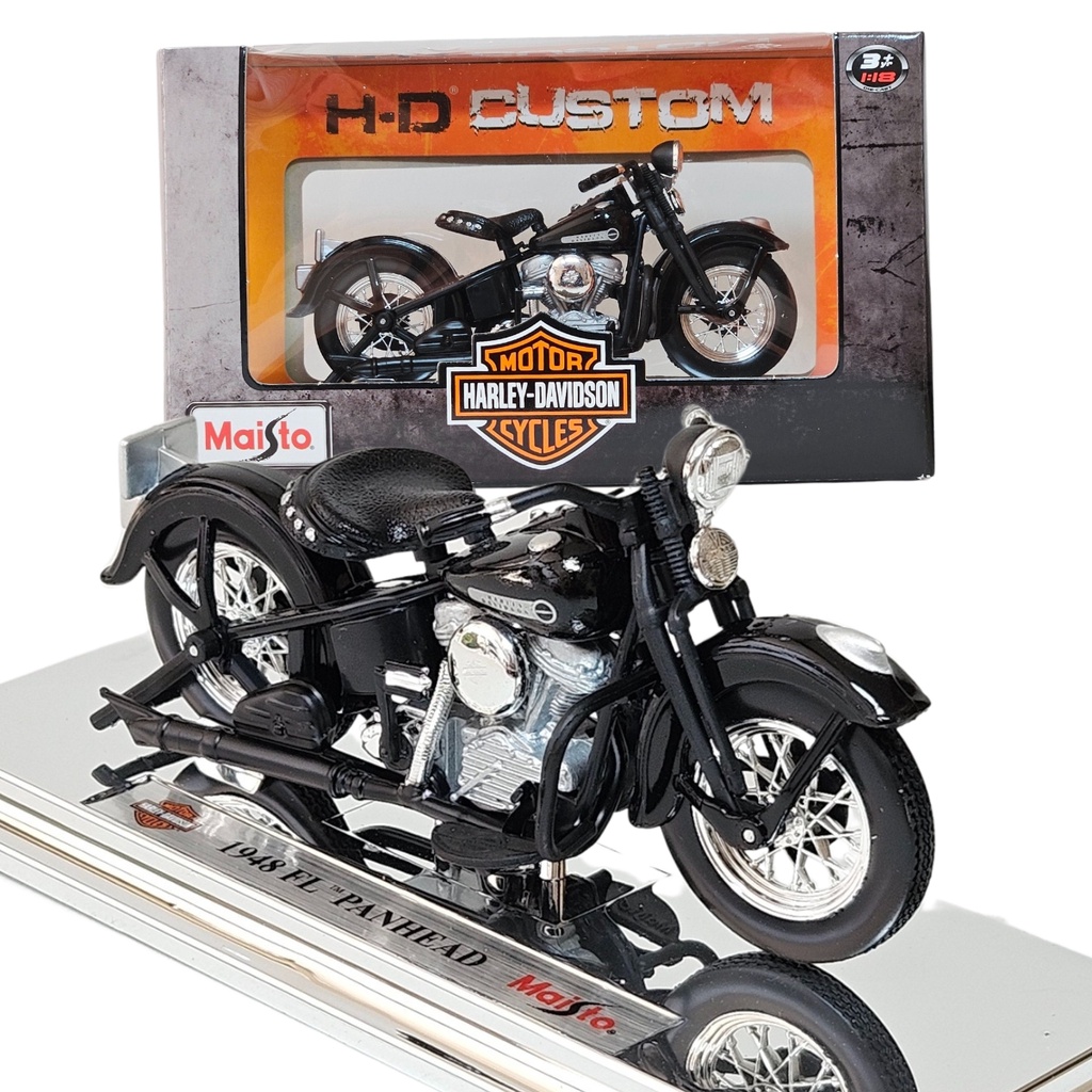 Miniatura Harley Davidson FL Panhead 1948 1/18 Maisto