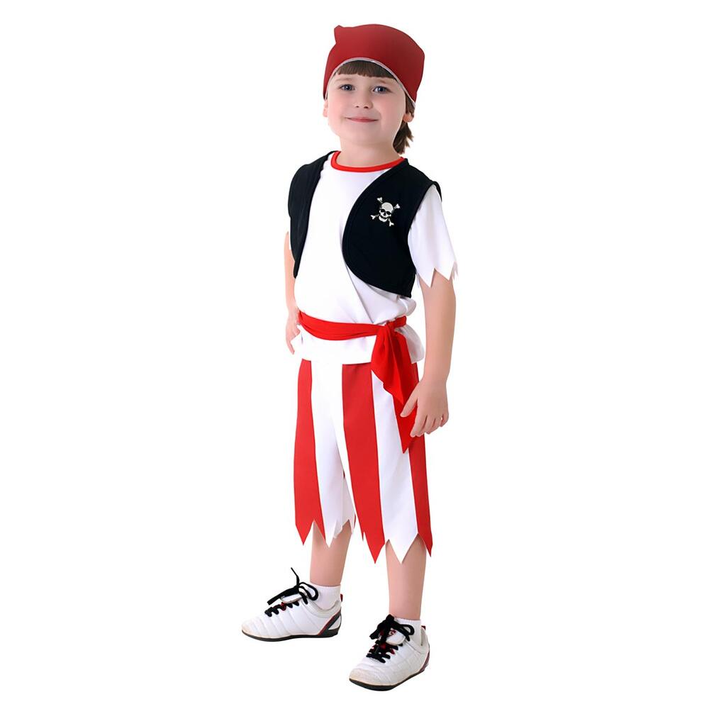 Fantasia Infantil Pirata Com Bandana E Colete - Abrakadabra
 - Mom & Baby