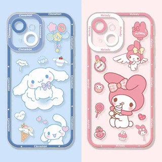 Capa Para Samsung Galaxy S23 FE A05S A05 A04S A13 5G A31 A03 A02 M23 A24 S24 Plus Ultra Celular Macia Transparente Anjo Olhos Kuromi Cinnamoroll Melody