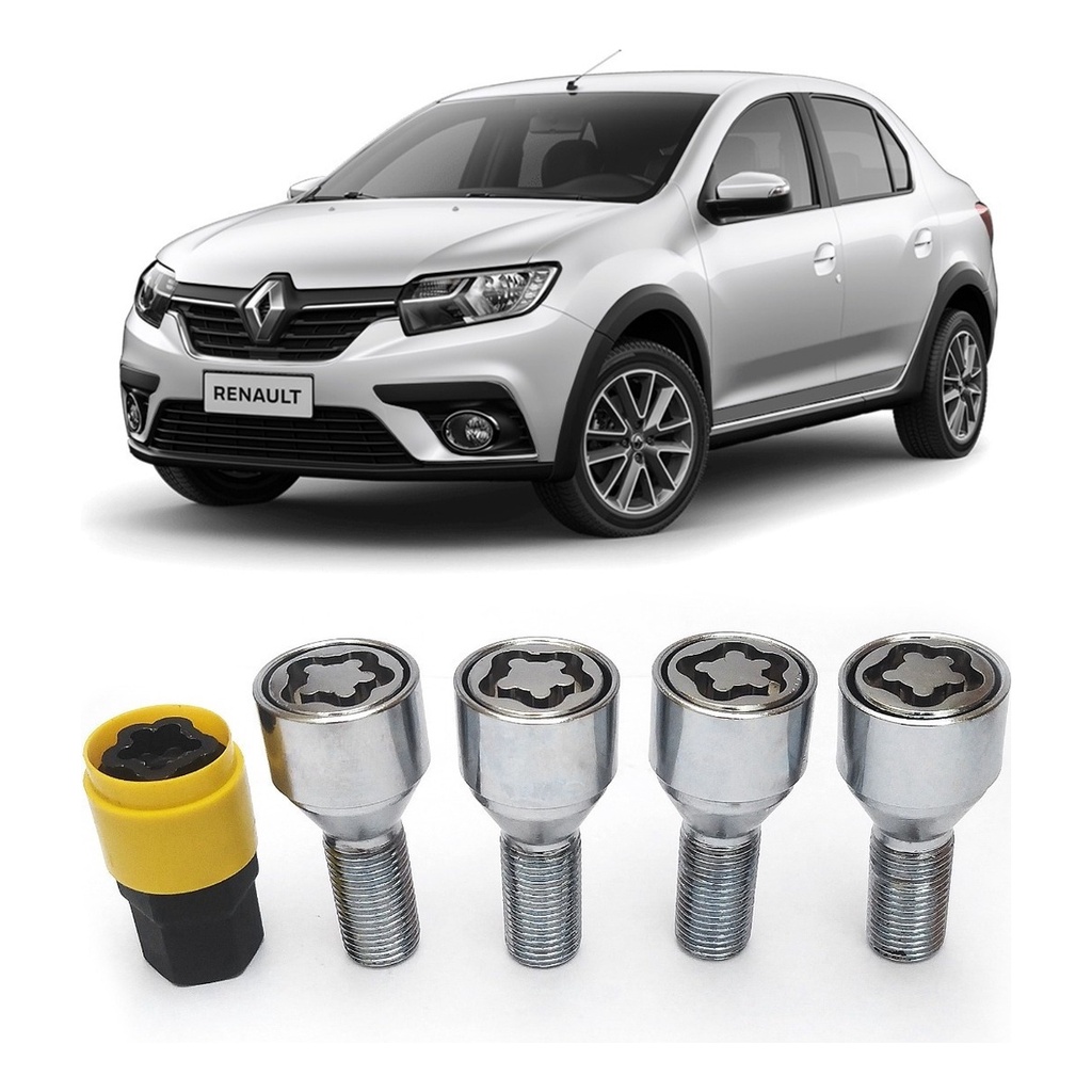 Segredo Parafuso Antifurto Rodas Renault Clio E Logan Todos