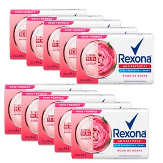 Kit Sabonete Em Barra Rexona Orchid Fresh 84g 10 Unidades
