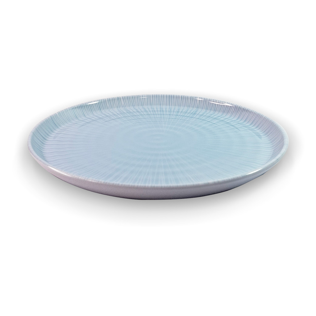 Prato de Mesa Azul Psicodélico 27cm Melamina AD – Prato Moderno e Resistente