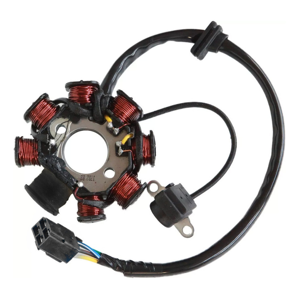 Estator Gerador Magneto Dafra Super 100 Com Bobina De Pulso