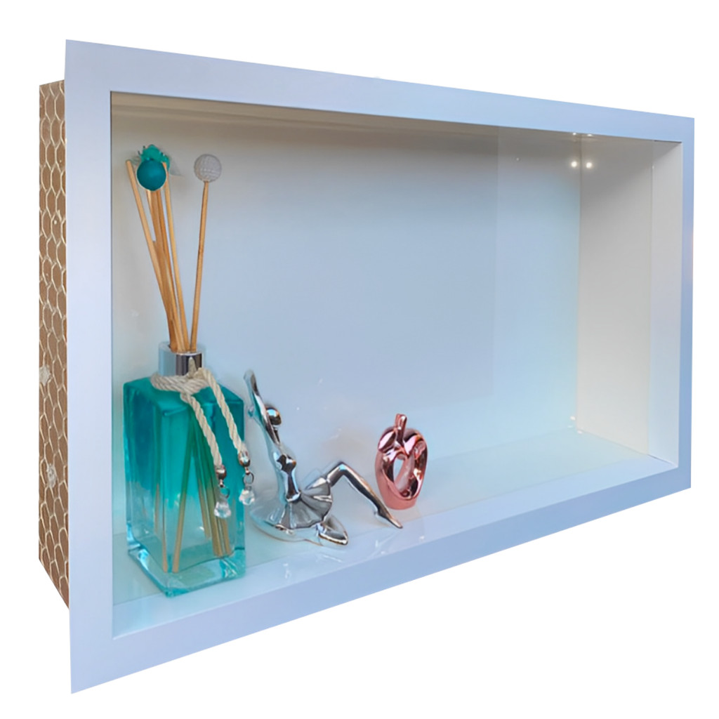 Nicho Porcelanato Banheiro Promoção Branco + Brinde 60x32cm