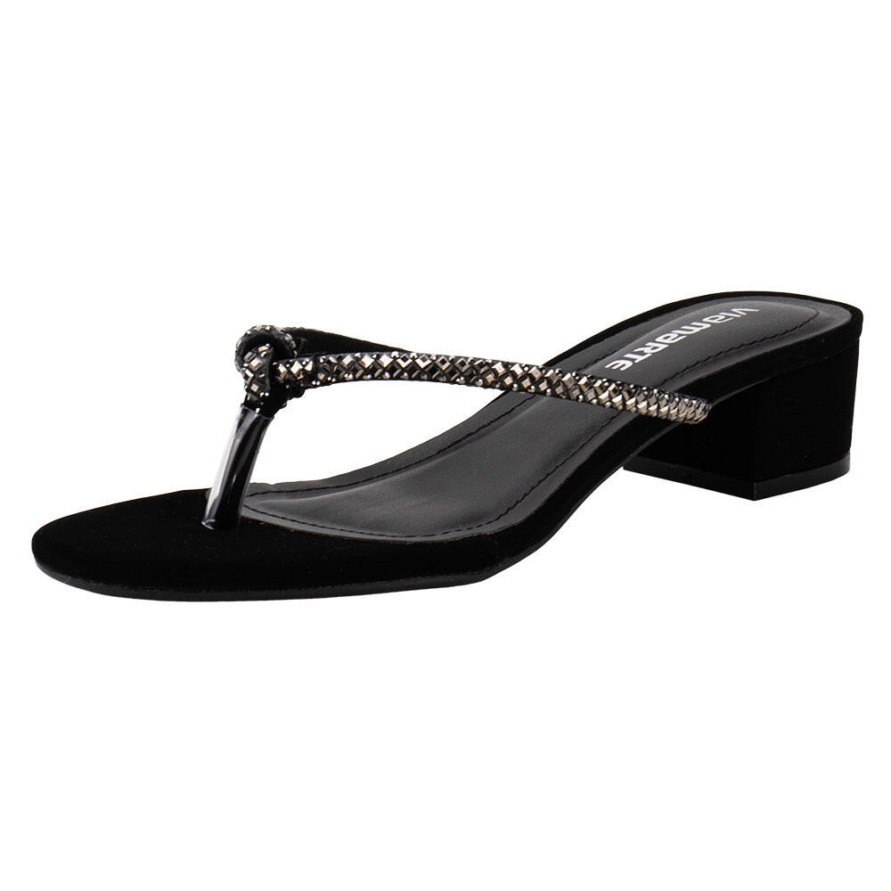 Tamanco Feminino Salto Grosso Via Marte 106016 - Women Shoes
