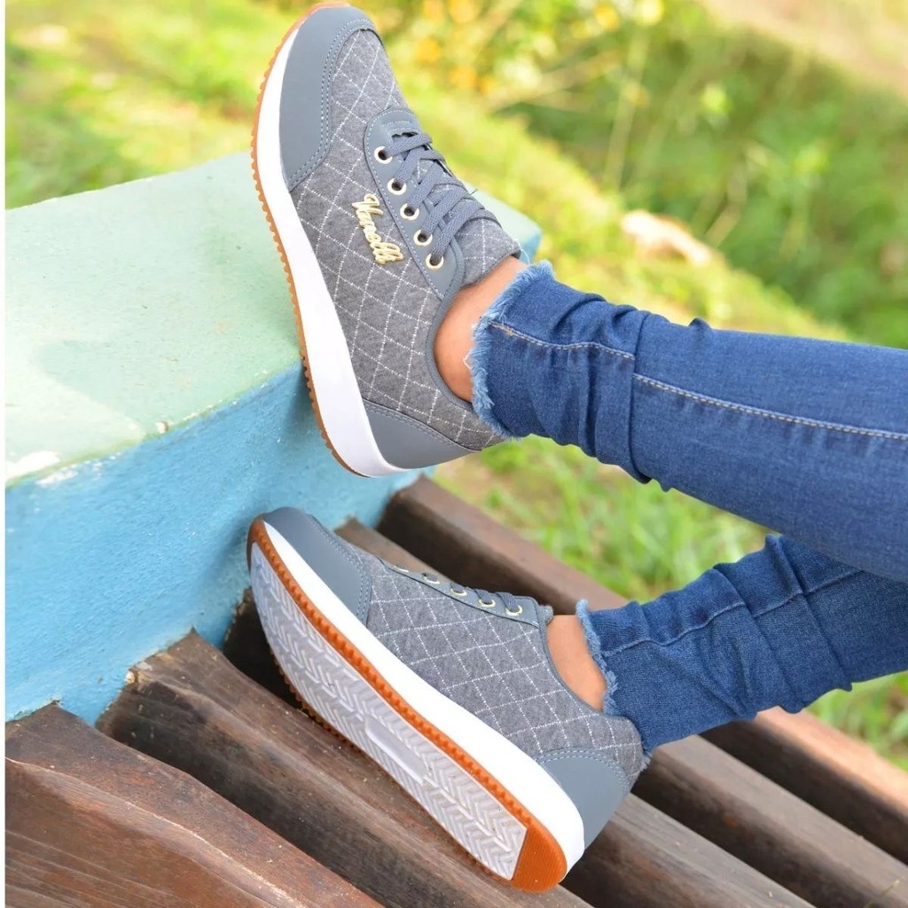 Tênis  Sapatênis Feminino Casual Versátil  confortável  dia a dia barato 	 tênis masculino  tenis masculino na moda