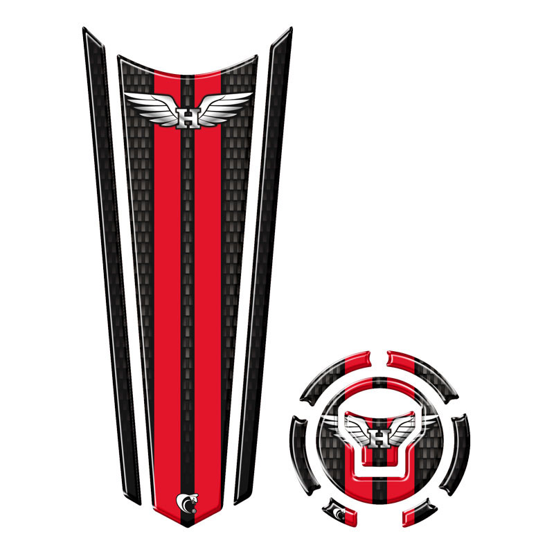 Protetor Tanque E Bocal Gravatona Honda CG TITAN / FAN / START 150-160 ASA Vermelho acima 2018