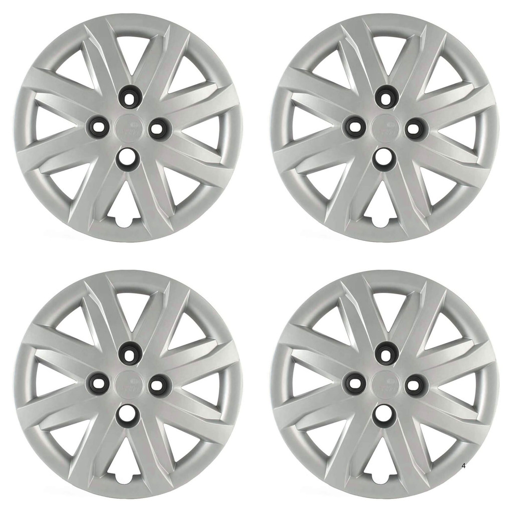 Calota Aro 14" cor Prata Mod Gol/Voyage/Saveiro G5 12/13 (Jogo c/ 4 Calotas) Grid - 048CA-PTA-E em Oferta na Shopee