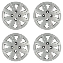 Calota Aro 14" cor Prata Mod Gol/Voyage/Saveiro G5 12/13 (Jogo c/ 4 Calotas) Grid - 048CA-PTA-E