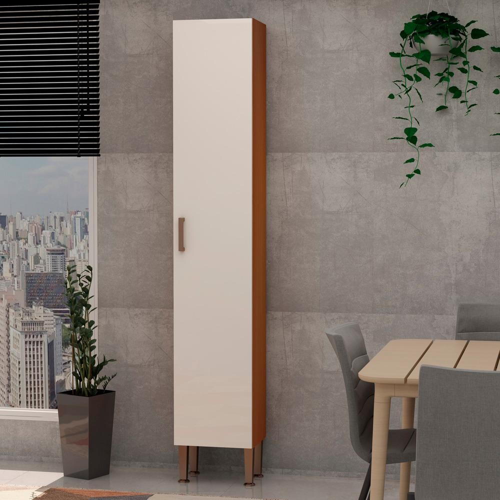 Armário de Cozinha Paneleiro Freijo White Laca Brilho em Oferta na Shopee