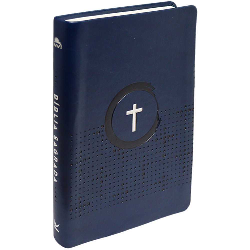 Bíblia NVI Slim Azul Cruz - Books & Magazines