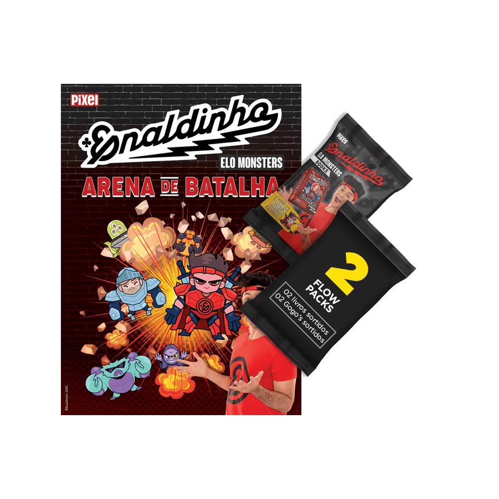Kit Arena de Batalha Elo Monsters Enaldinho + 2 Envelopes (2 minilivros + 2 Gogo's - Sortidos) em Oferta na Shopee