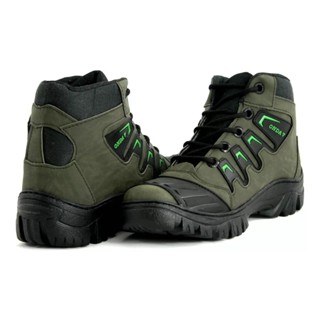 Bota Coturno Masculino Motociclista Militar Cano Médio - Motociata 03