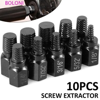 BOLONI 10Pcs Extrator De Parafusos , Kit Com Dentes Conjunto Multi-Spline Demolish Easy Out Stripped Broken Screw Removedor