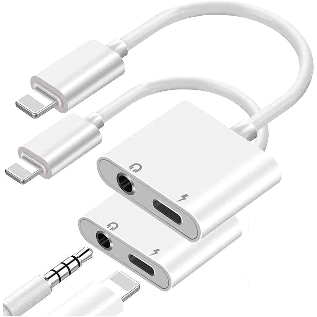 CP-006 Cabo Adaptador IOS Lightning para P2 Auxiliar 3,5mm Lightning Fêmea Fone de Ouvido e Carregador Ipad Iphone