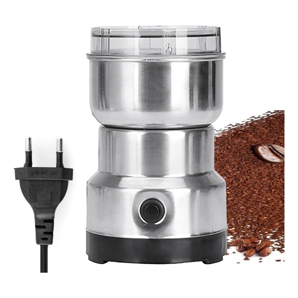 Moedor Triturador De Café Grãos Elétrico Sementes Super Inox