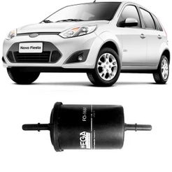 Filtro Combustivel Ford Fiesta 1.6 2011 A 2015 Wega