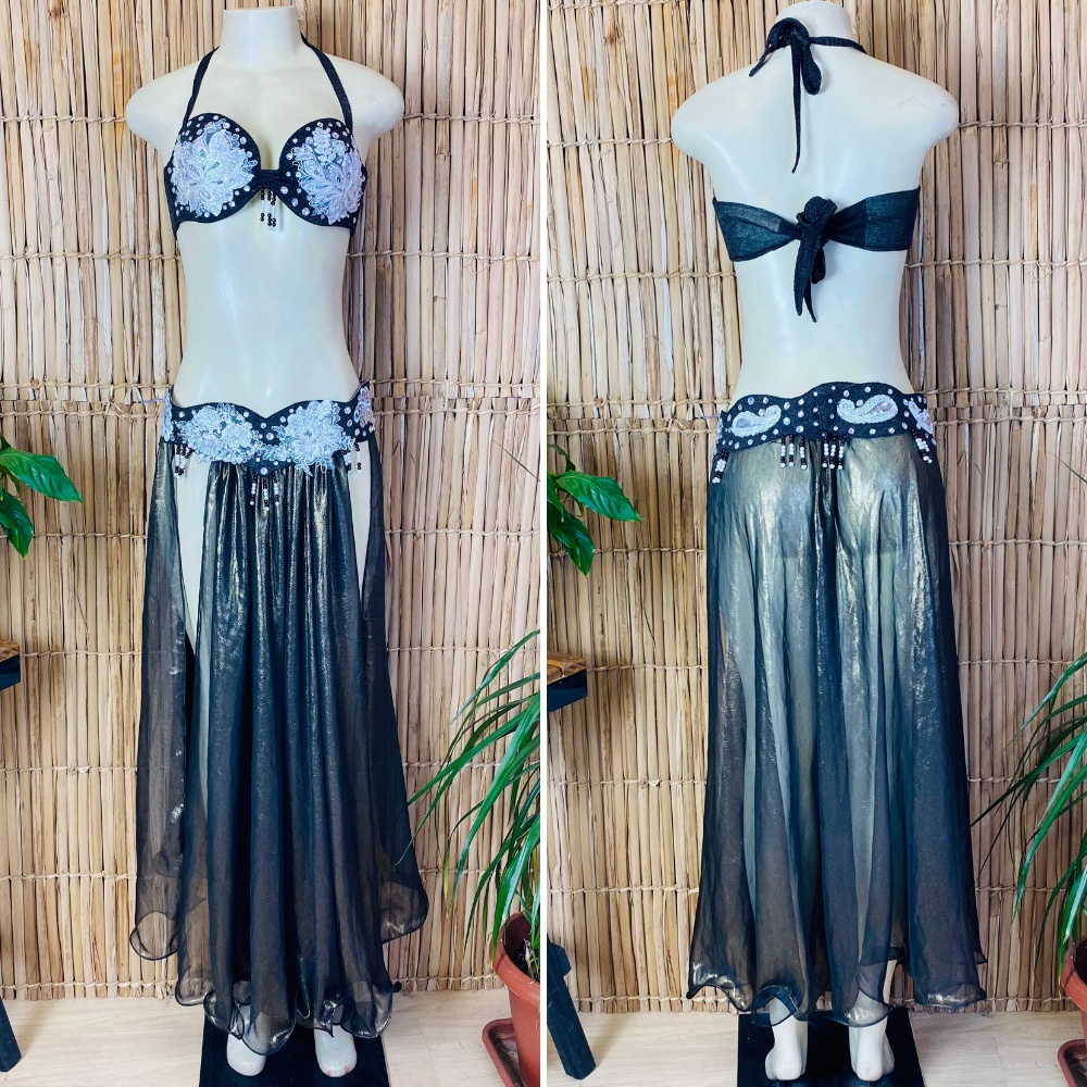 [Liquidação] Dança do Ventre Traje  Bordado Completo - M-42 -  Pronta Entrega - TPCL-590