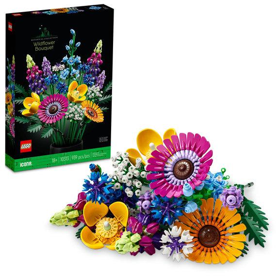 LEGO icons buquê de flores silvestres (939 peças)