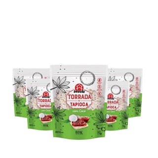 Kit C/5 Okoshi Torrada De Tapioca Com Coco Vegana 75Gr