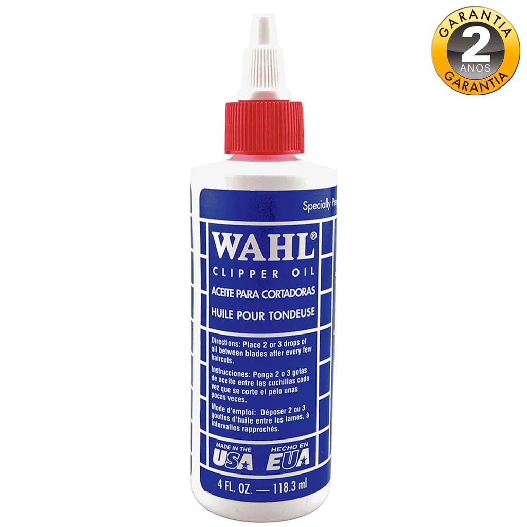 Óleo Protetivo para Máquinas de Corte e Acabamento Wahl 118,3 mL 03310-1102
