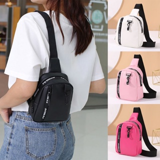 Spot texturizado bolsa de peito feminino simples e elegante bolsa de monocaparte com alças largas bolsa de locomotiva em Oferta na Shopee