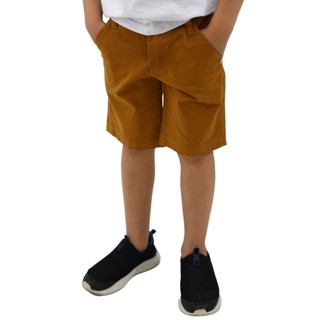 BERMUDA COLOR JUVENIL MENINO SARJA BRIM VÁRIAS CORES