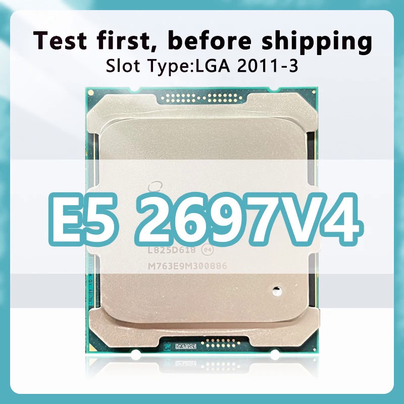 Xeon E5 2697V4 CPU 14 nm 18 Núcleos 36 Threads 2.3GHz 45MB 145W Processador LGA2011-3 Para Placa-Mãe De Servidor X99 269