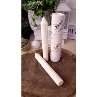 Molde Silicone Vela castiçal linhas