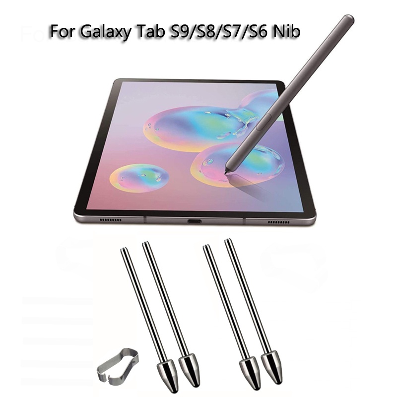 Caneta Stylus Tab S Pontas De Aço Inoxidável Para Samsung Galaxy Tablet S9 S8 S7 FE S6 Lite Plus Ultra Conjunto De Ferramentas De Recarga De