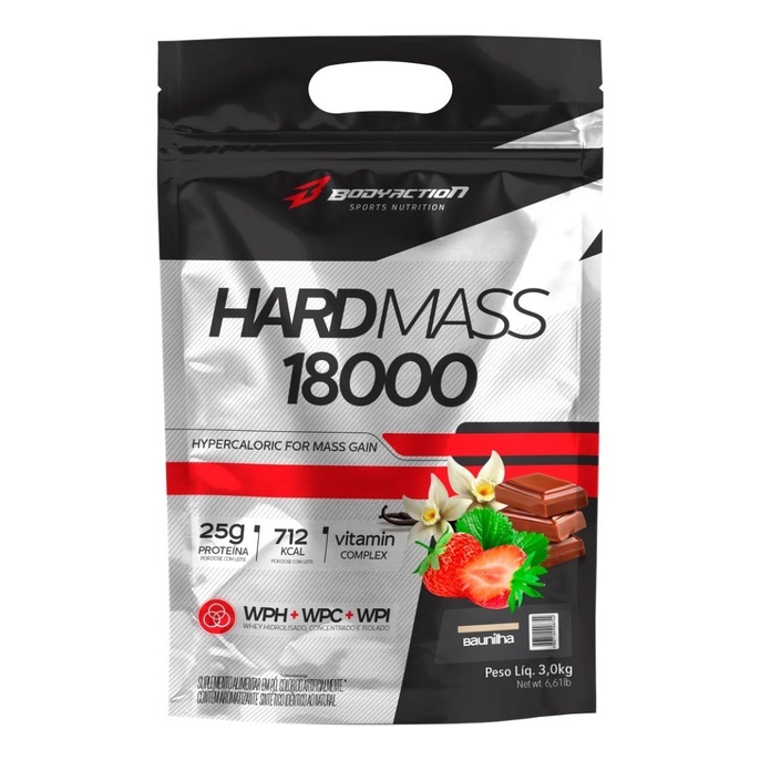 Hard Mass 3kg Hipercalórico Ganho De Massa Bodyaction