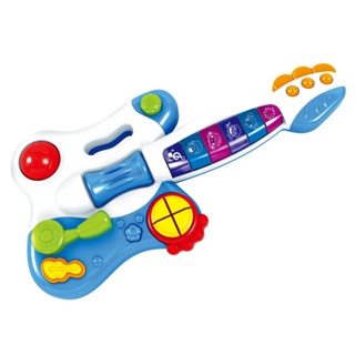 Brinquedo Infantil Criança Minha Primeira Guitarra Elétrica Azul Tocar Música Instrumento Coordenação Multikids - BR1092 em Oferta na Shopee