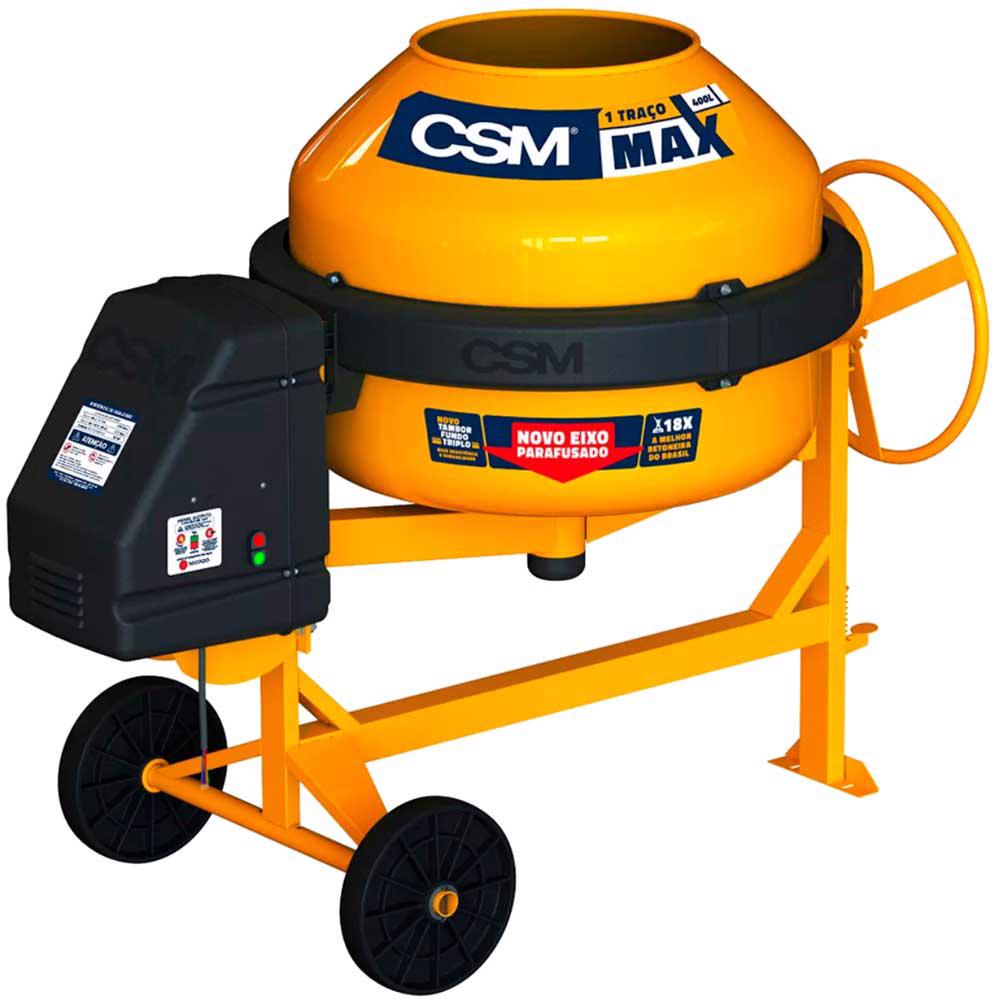 Betoneira 400L com Motor 1 Traço Max Monofásico CSM em Oferta na Shopee