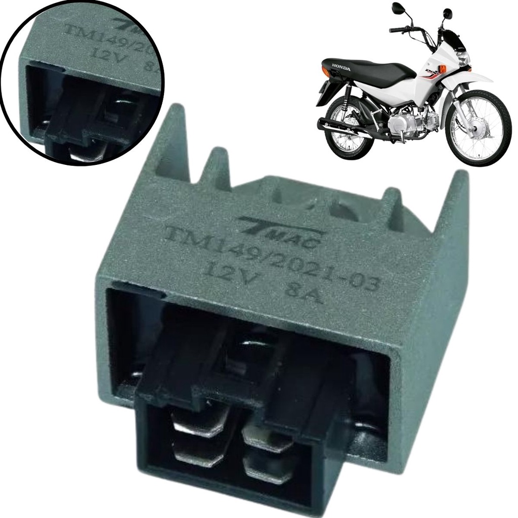 Regulador Retificador Biz 100 Biz 125 Today Dream 100 Xlr 125 Nxr 125 Pop 100 Titan 125 Fan 125 em Oferta na Shopee