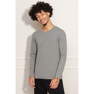 Camiseta Masculina Lisa - Cinza