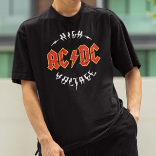 Camiseta Básica Banda Ac Dc Logo Acdc Hard Rock Integrantes