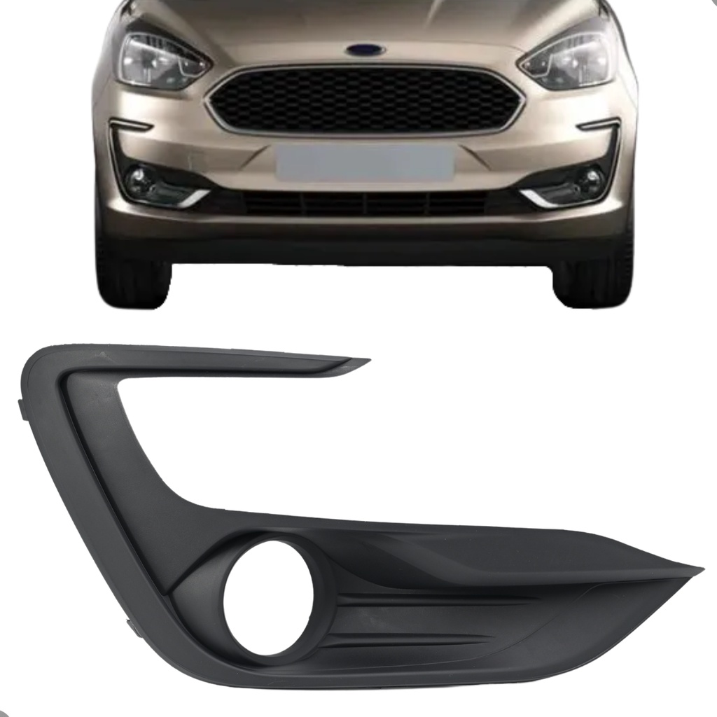 Moldura Do Farol Milha Ka 2020 Até 2022 Hatch e Sedan Com Furo Lado:Direito