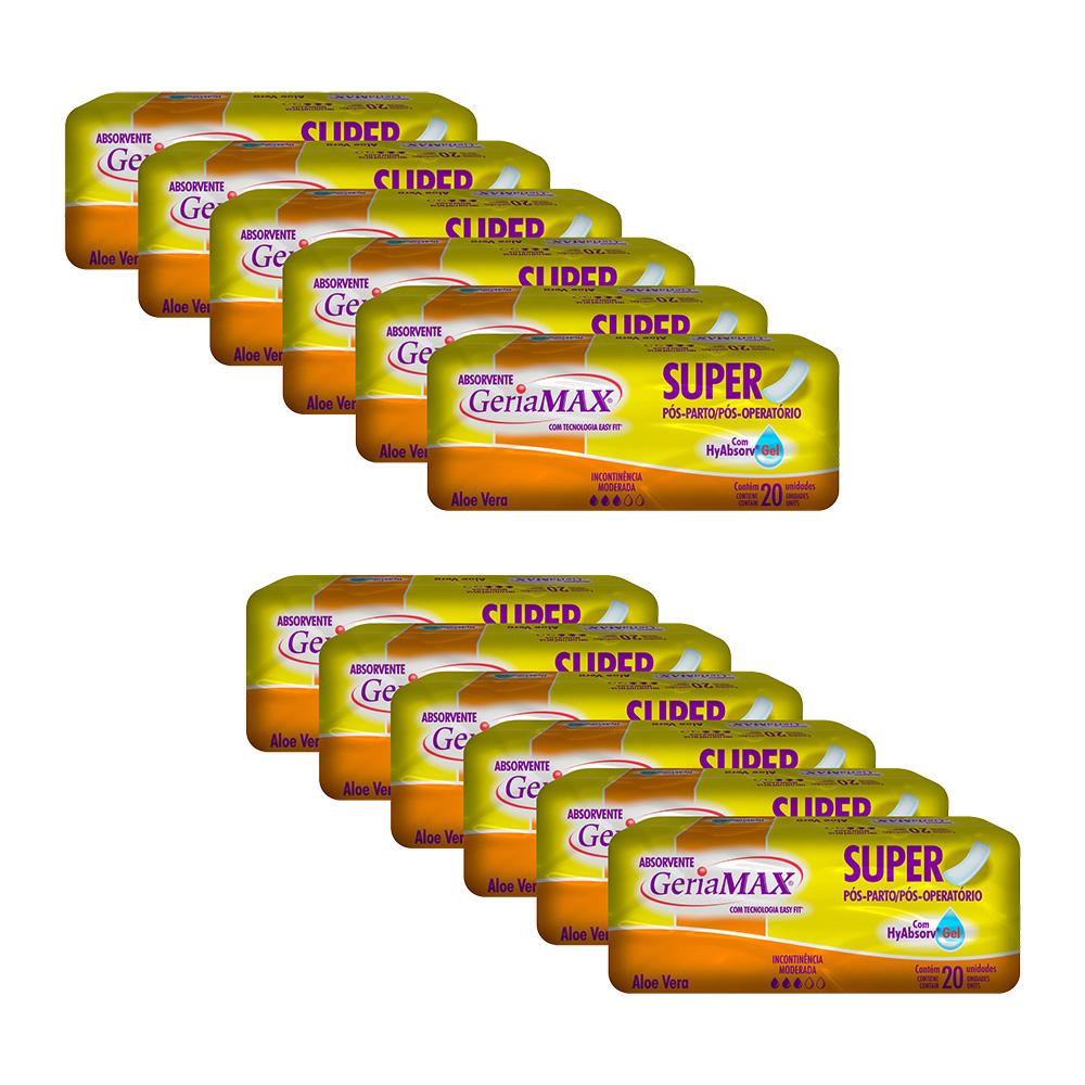 Kit com 12 Absorventes Geriátricos Geriamax com 20un cada em Oferta na Shopee