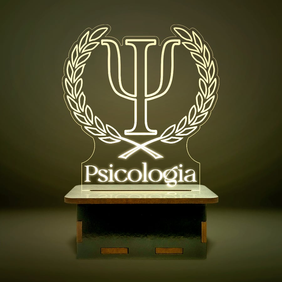 Mini Luminária Cursos - Psicologia em Oferta na Shopee