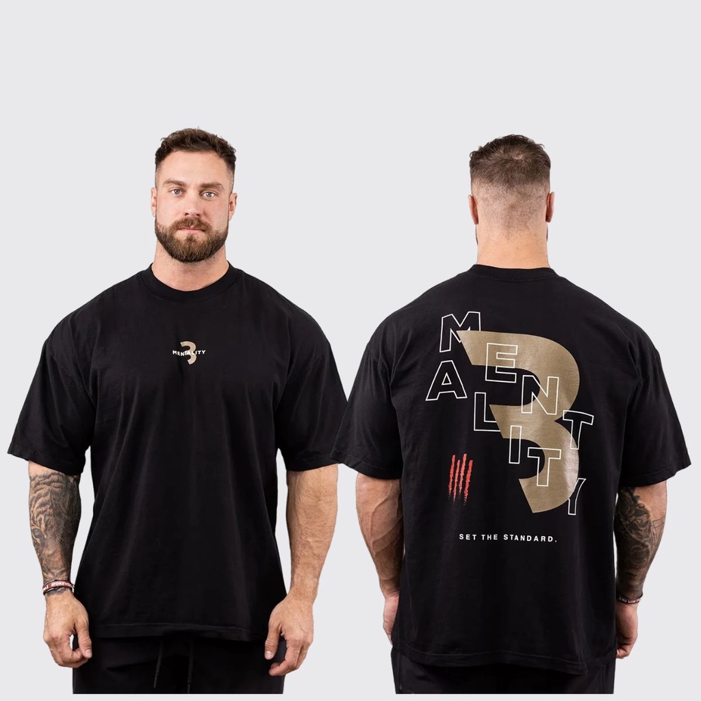 Camiseta Bum Mentality Larga Musculação Academia  Bodybuilder Oversized Treino Premium Neves Outlet