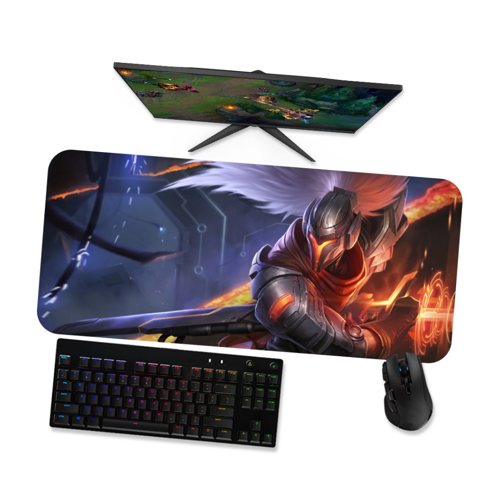 Mouse Pad Gamer Grande LoL YASUO PROJETO 1  LoL 90x40 80x40 60x40 70x30 45x40