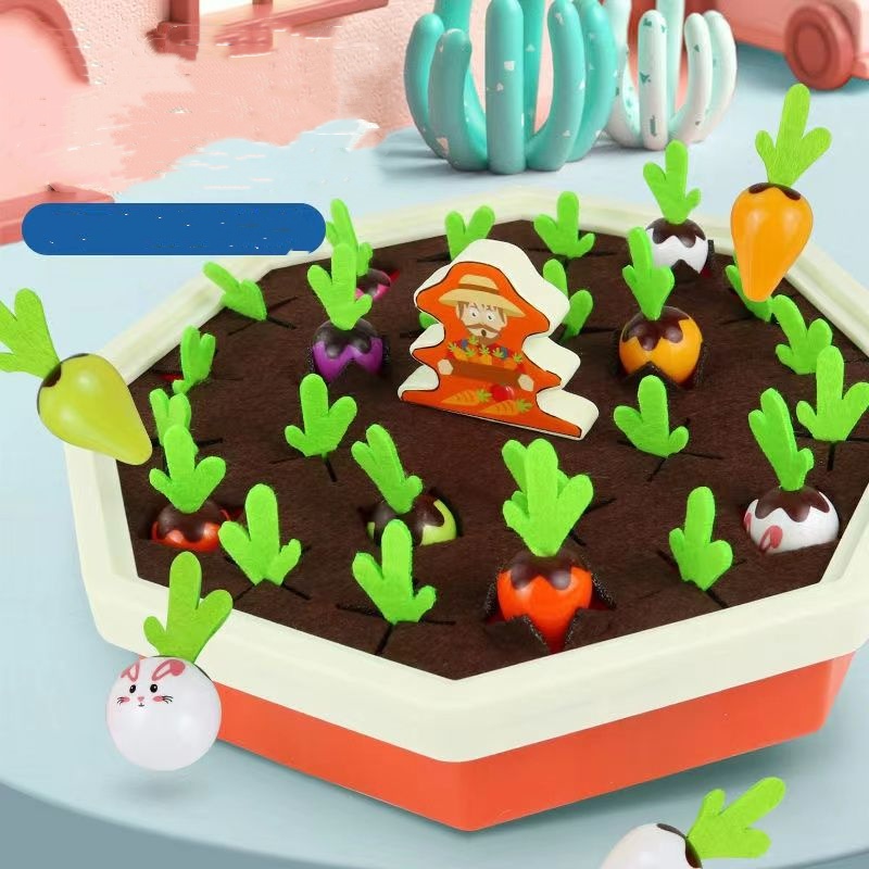 Brinquedos Educativos de Puxar Cenoura Infantis Educação Infantil Brinquedos de Mesa Jogos de Ensino para Bebê