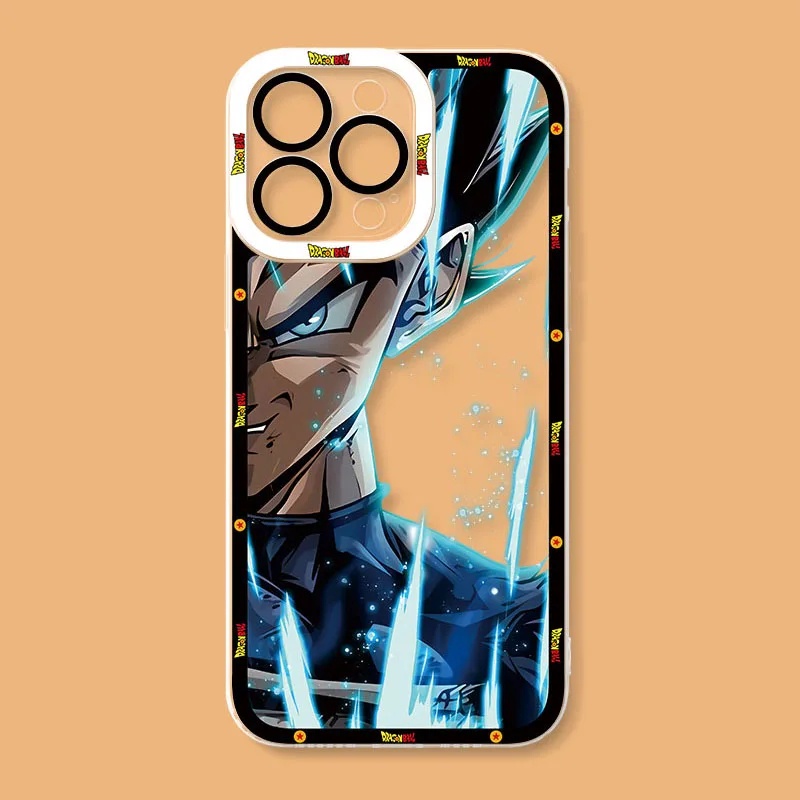 Capa De Telefone Para iPhone 16 17 11 12 Pro 13 14 15 Max 16e XS 7 8 Plus SE Anti-Queda Claro D-Dragão Bola Z - detalhe