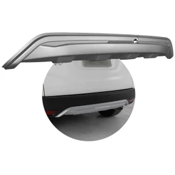 Protetor Traseiro de Para-Choque TG Poli HRV 2015 2016 2017 2018 2019 2020 - Prata Aluminium
