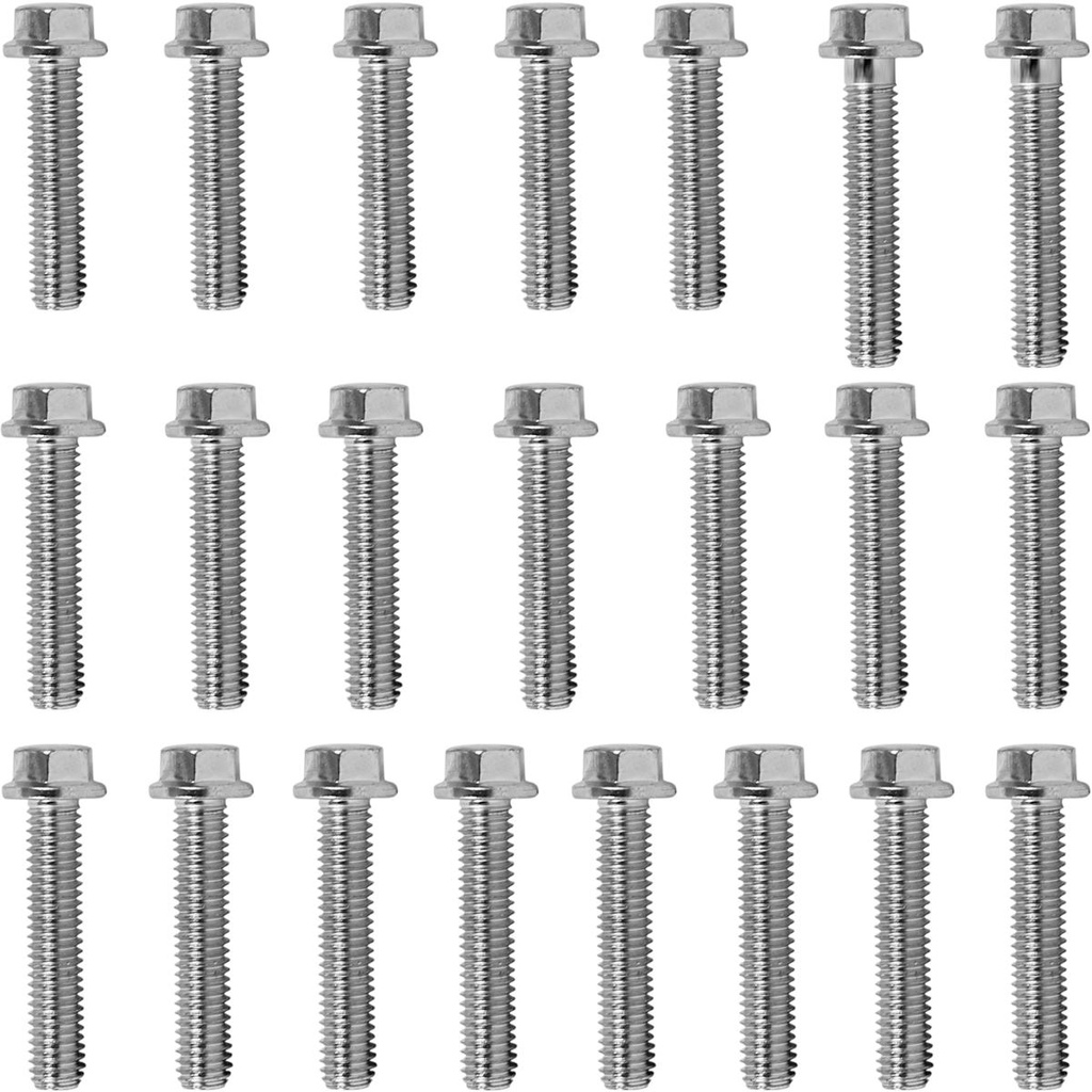 Kit parafusos zincados tampa motor lateral esquerda+direita XRE190 XRE 190 NXR160 Bros 2016 em diante