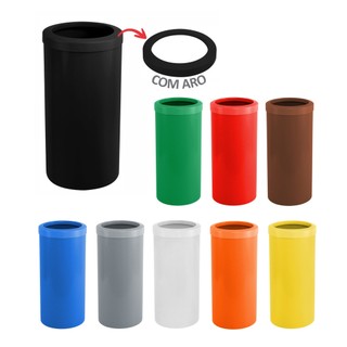 Lixeira Cesto de Lixo Plástico Com Aro 22 Litros em Oferta na Shopee