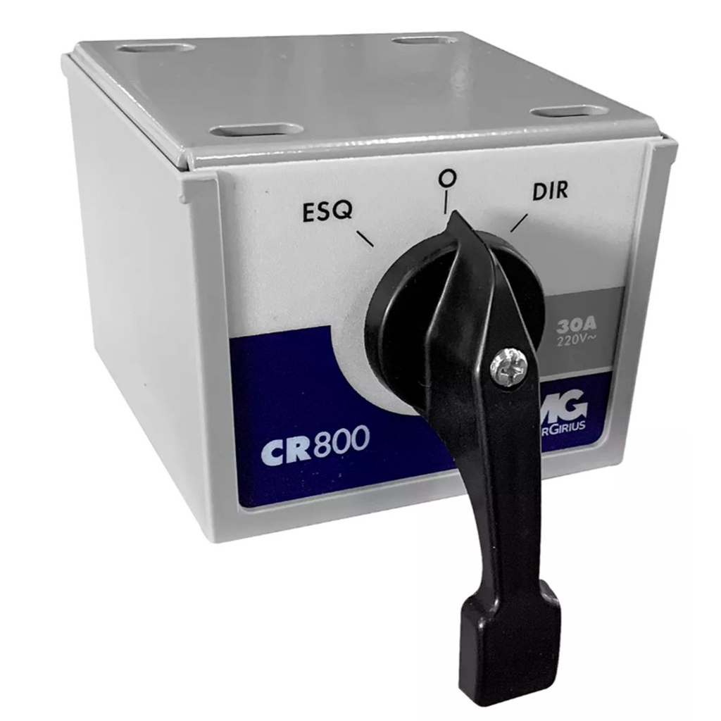 Chave Reversora Alavanca Motor Elevador Auto Trifásico 30a CR-830