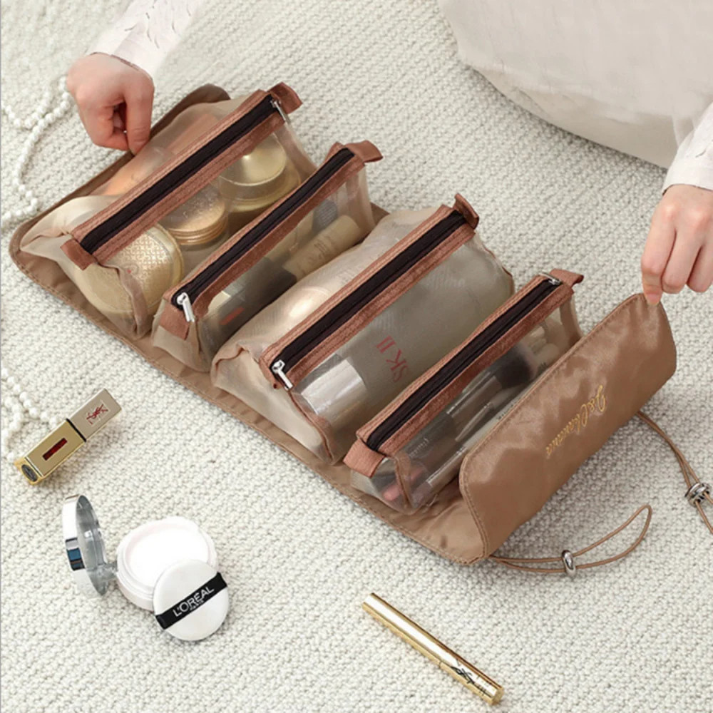 Imagem Kit Necessaire de Viagem: Bolsas de Higiene Prático e Versátil para Maquiagem e Cosméticos